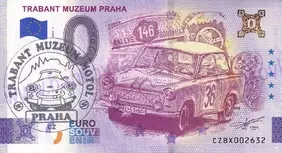 TRABANT muzeum Praha (CZBK 2026-1) pečiatka+čísla do 1000