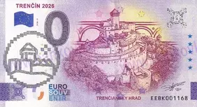 TRENČÍN 2026 (EEBK 2026-3) TN hrad - pečiatka čierna