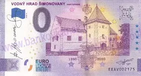 Vodný hrad Šimonovany, Partizánske (EEAV 2020-2) podpis F.Horniak