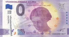 Východoslovenská galéria - Klimkovičovci (EEDU 2021-1) pečiatka čierna