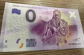 Vznik Československa (EEAM 2018-2) reliéfna pečiatka