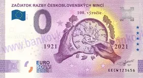 Začiatok razby československých mincí (EECW 2021-2)
