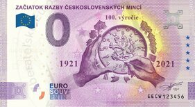 Začiatok razby československých mincí (EECW 2021-2)