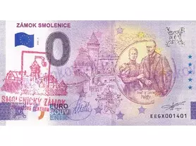 Zámok SMOLENICE (EEGX 2025-1) pečiatka červená a podpis A.Ferda