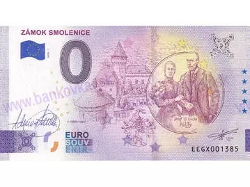 Zámok SMOLENICE (EEGX 2025-1) podpis A.Ferda