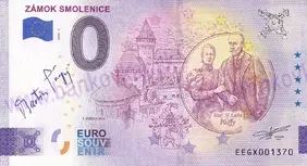 Zámok SMOLENICE (EEGX 2025-1) podpis M.Pálffy