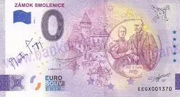 Zámok SMOLENICE (EEGX 2025-1) podpis M.Pálffy