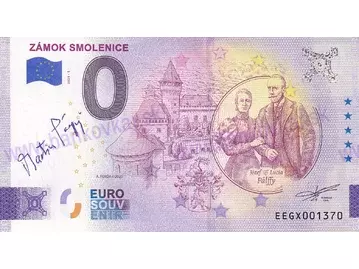 Zámok SMOLENICE (EEGX 2025-1) podpis M.Pálffy